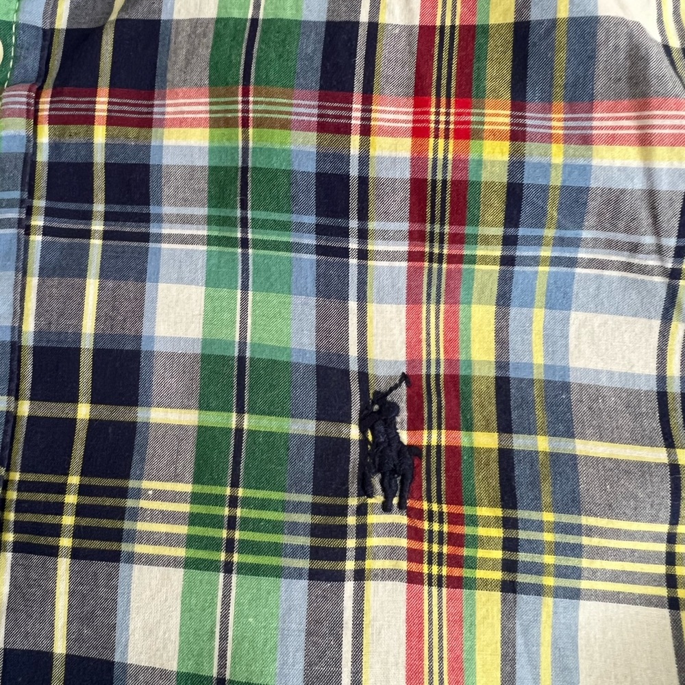 Ralph Lauren boys plaid cotton shirt button down shirt sleeve - Picture 7 of 7